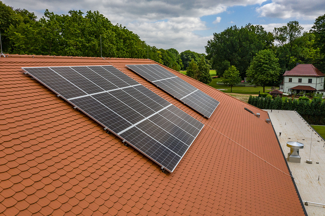 Photovoltaikanlage auf einem Hausdach