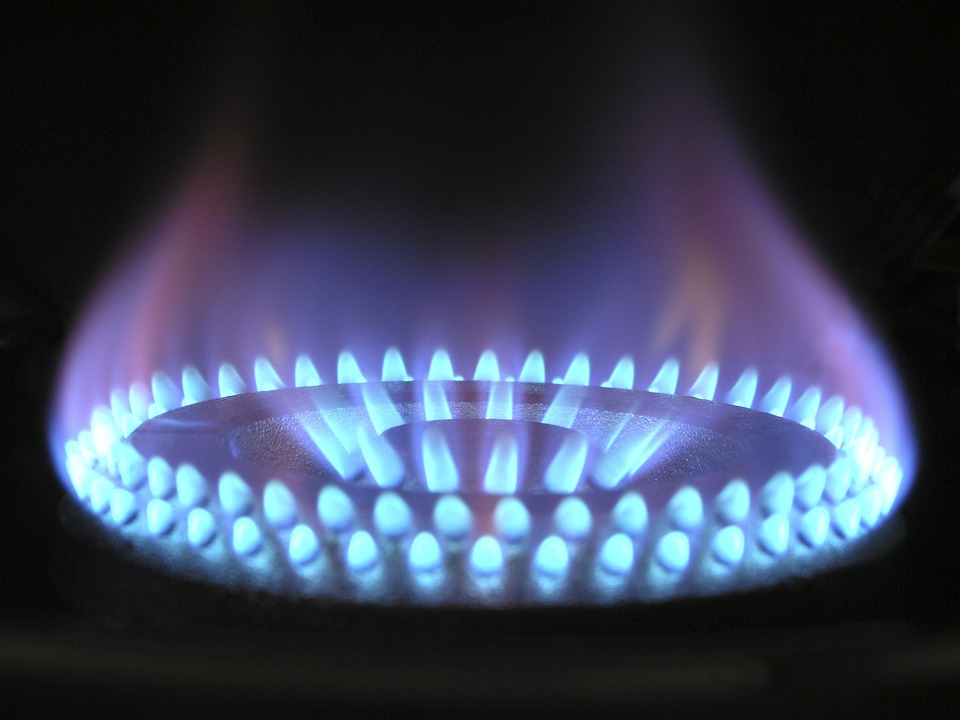 Gasbrenner mit blauer Flamme